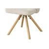 STOL FRIDA - beige/ekfärgad, Modern, metall/trä (57/76/57cm) - Mömax
