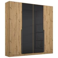 DULAP USI ROTATIVE ARTEMIS - stejar Artisan/antracit, Modern, sticlă/material pe bază de lemn (181/210/54cm) - Modern Living