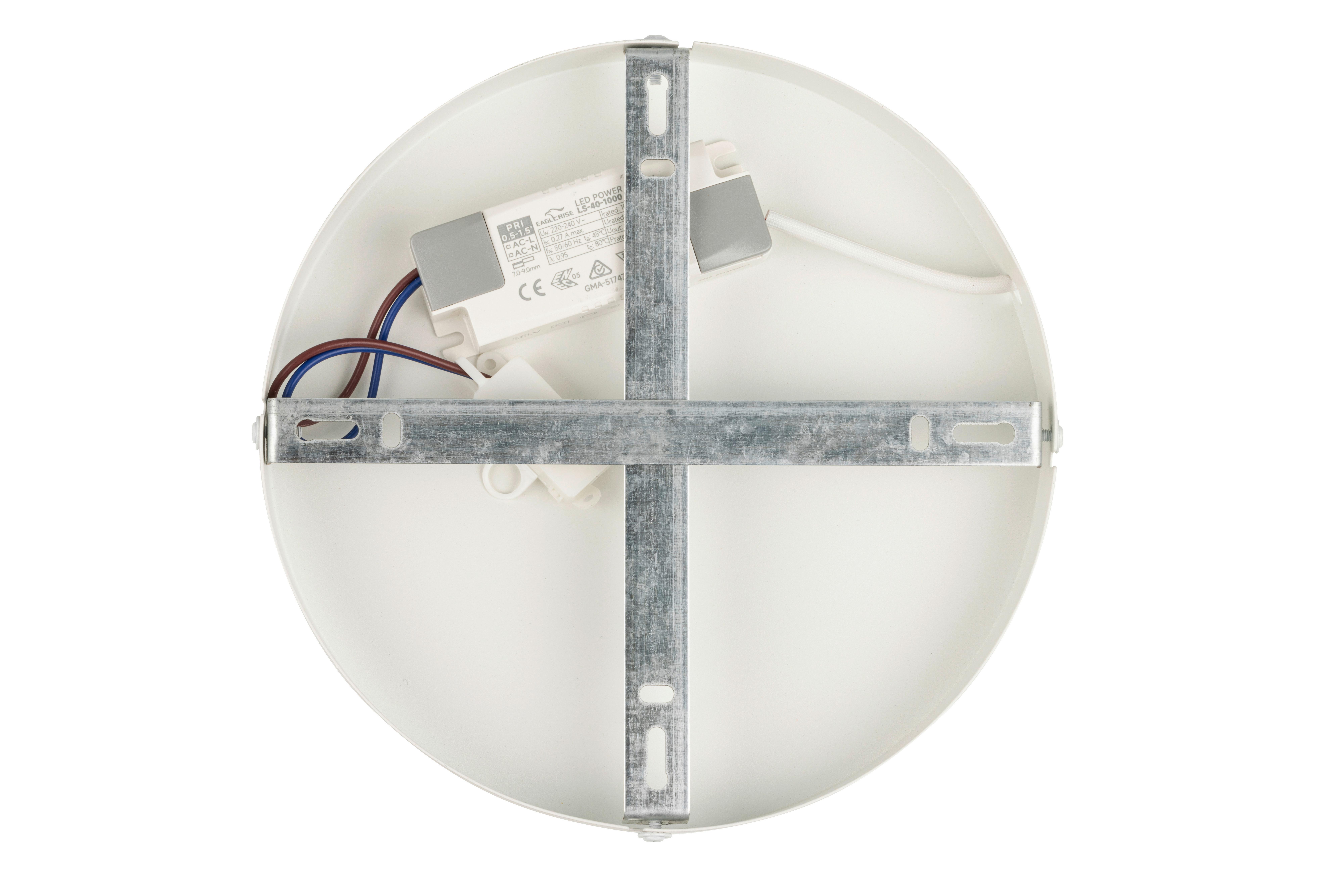 LED-TAKLAMPA WHITI - vit, Modern, metall/plast (109/55/5.2cm) - Mömax