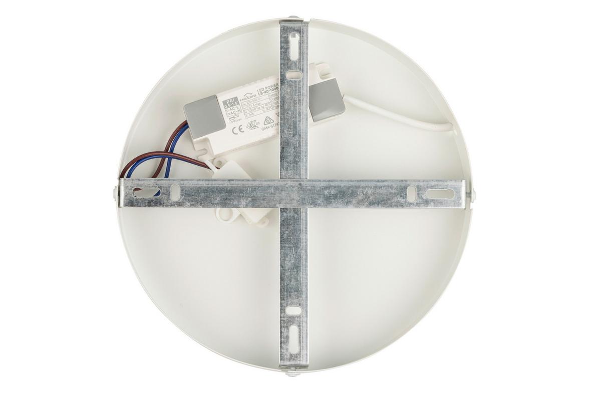 Plafonieră cu LED Whiti - alb, Modern, plastic/metal (109/55/5.2cm) - Mömax