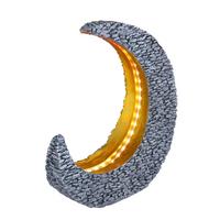 Solarna Svetilka Moonrock - zlate barve/siva, Design, umetna masa (28/9/31cm) - Globo