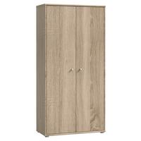 Omara S Klasičnimi Vrati Tempra 2, Barva Hrasta - barve hrasta/barve aluminija, Design, umetna masa/leseni material (73,7/149,5/34,8cm)