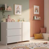 Kinderregal Elio Weiß - Weiß, MODERN, Holzwerkstoff (95/76/39cm) - Bessagi Kids