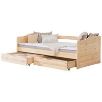Stauraumbett Holz Nelly ca. 96x204 cm Kiefer - Naturfarben, MODERN, Holz (90/200cm) - MID.YOU