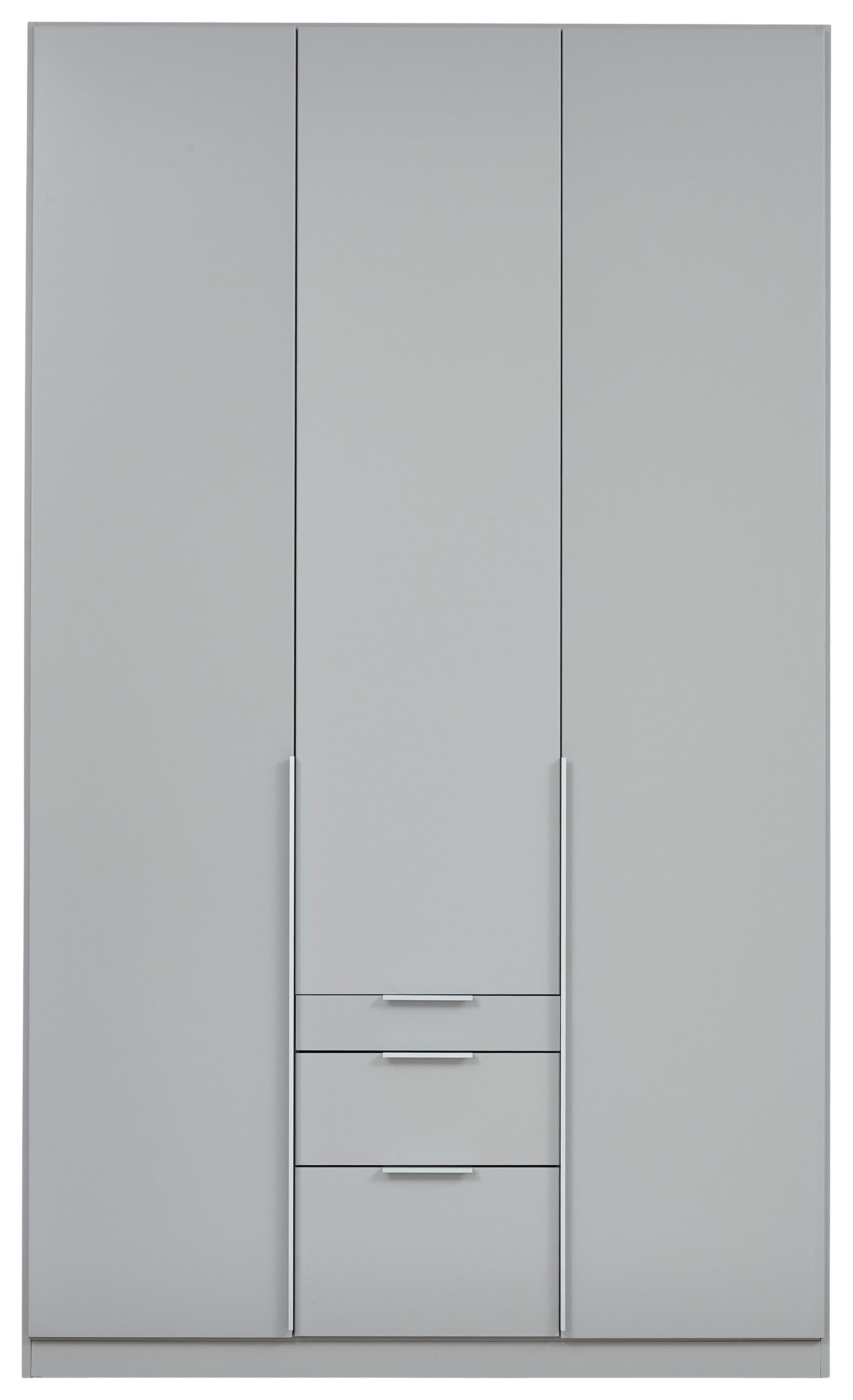 Ormar S Klasičnim Vratima Alabama - svijetlo siva/boje aluminija, Moderno, drvni materijal (136/229/54cm) - Modern Living