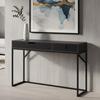KONSOLBORD SOPHIA - svart, Modern, metall/trämaterial (120/78/40cm) - Bessagi Home
