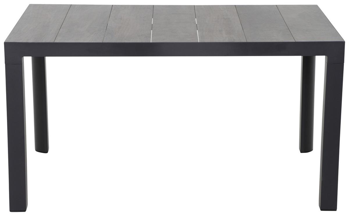 Loungegarnitur 7-tlg Velia Metall/Textil/Keramik - Anthrazit/Schwarz, KONVENTIONELL, Keramik/Textil - Siena Garden