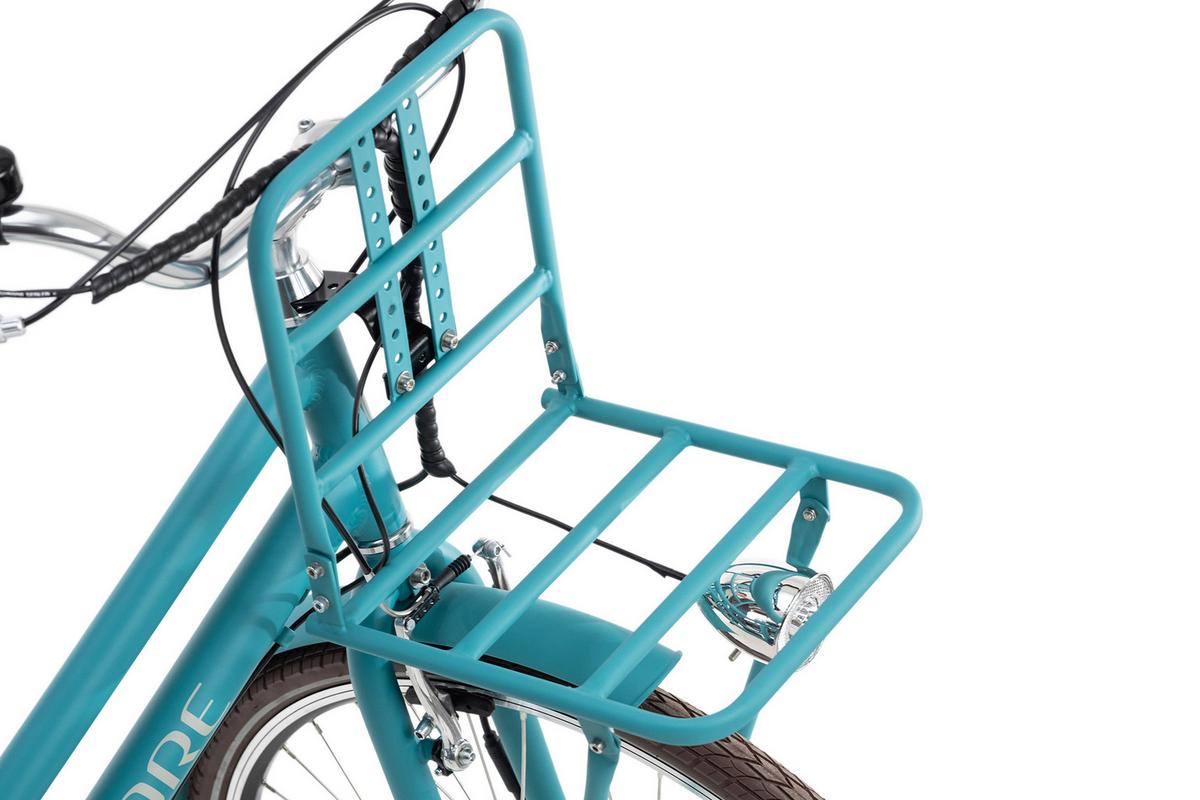 ELEKTROFAHRRAD Alu City Damen Cantaloupe 28" - Blau, Basics, Metall (180/70/100cm)