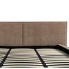 STOPPAD SÄNG SERENA - brun/svart, Modern, metall/trä (180/200cm) - Bessagi Home