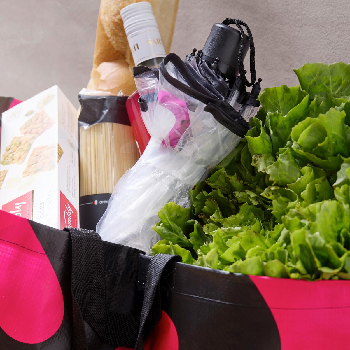 Regenschirm Livia S Transparent - Transparent/Schwarz, Modern, Kunststoff/Metall (98cm) - Mömax