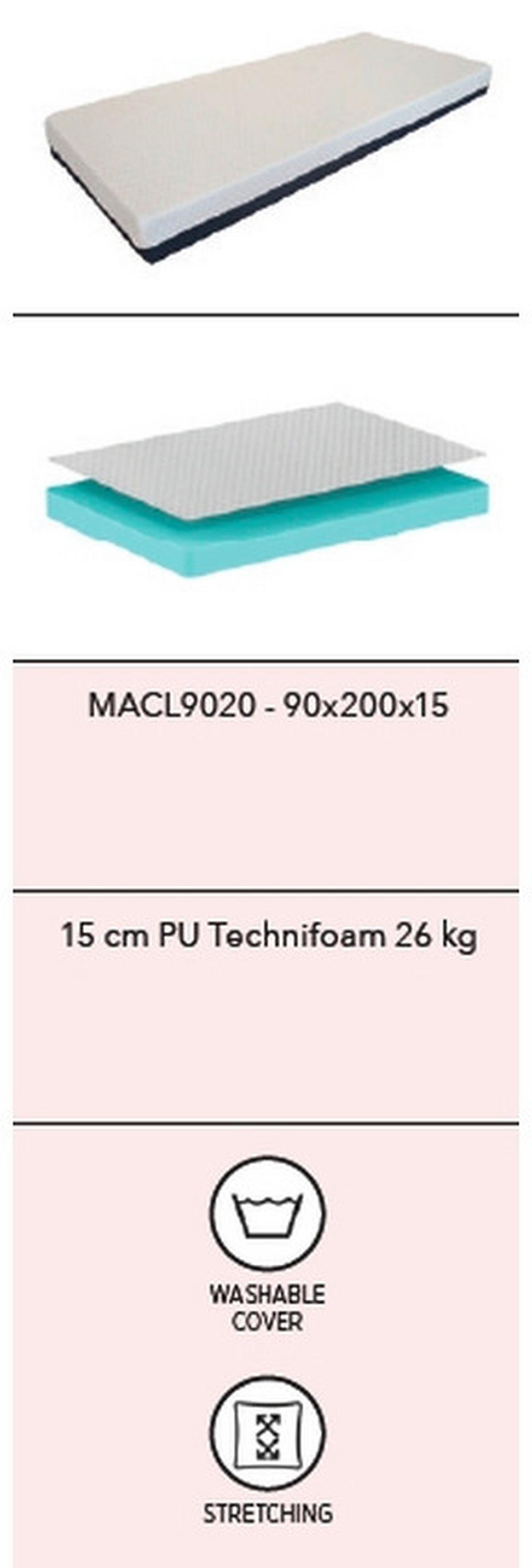 Kaltschaummatratze Classic ca. 90x200 cm - Beige, Basics, Textil (90/200cm) - Vipack