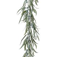 Dekopflanze Grau/Grün - Grau/Grün, Basics, Kunststoff (185cm)