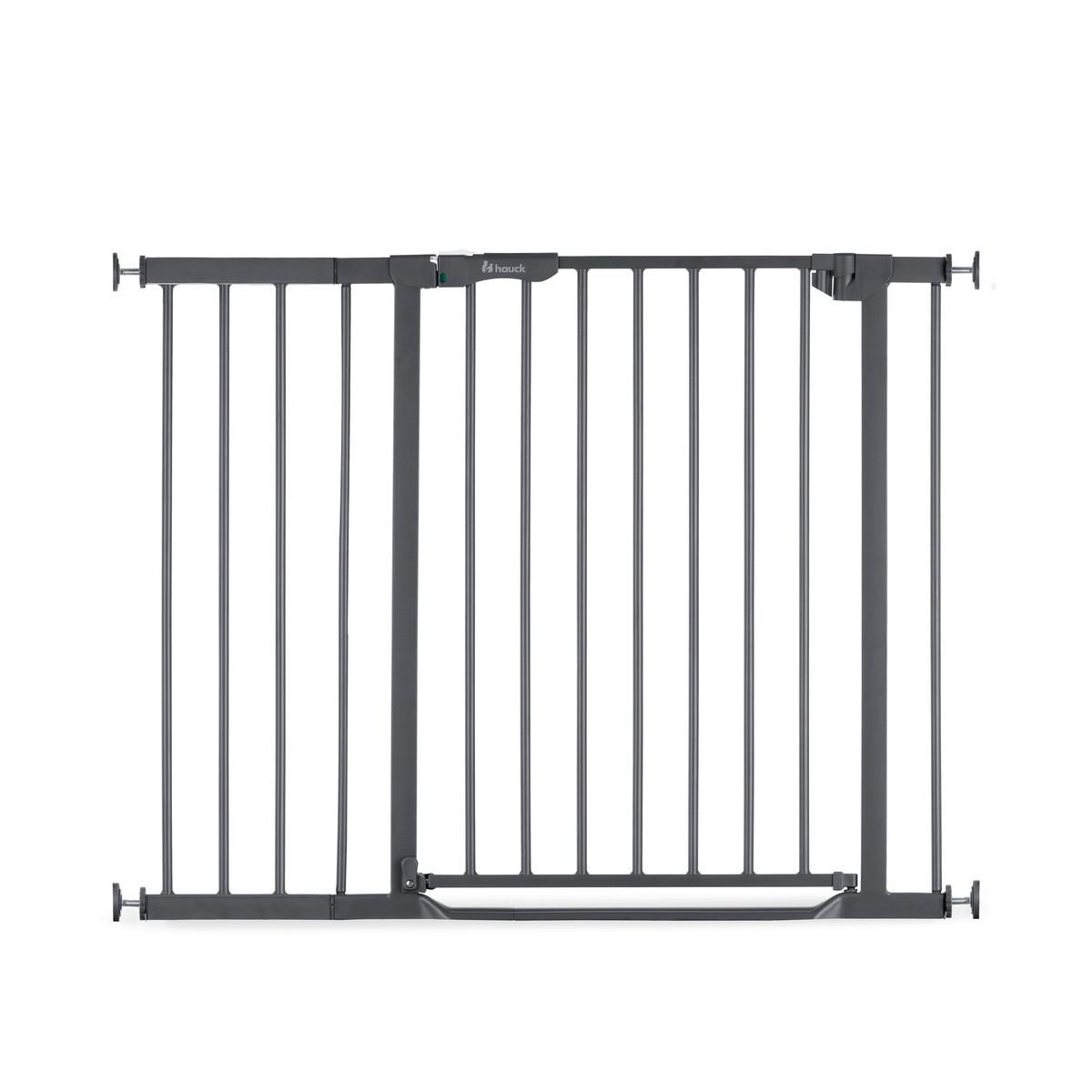 BRAMKA OCHRONNA DO DRZWI 597460 CLEAR STEP AUTOCLOSE 2 - ciemnoszary, Basics, tworzywo sztuczne/metal (96 - 101/77cm) - Hauck