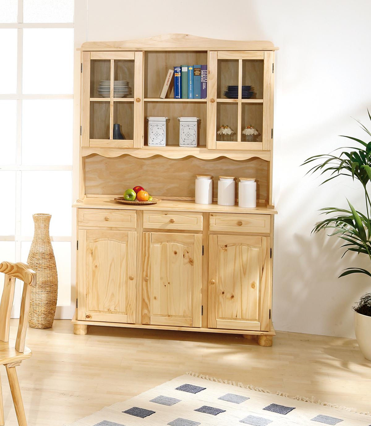 Rustikalna Kredenca Toscana, Les Bora - barve bora, Trendi, les (130/198/43cm) - MID.YOU