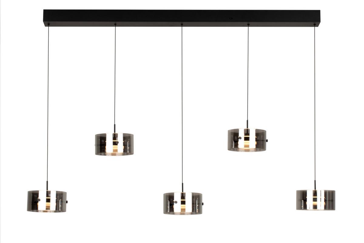 LAMPA WISZĄCA LED NUSAKAN *SBN* - czarny, Design, tworzywo sztuczne/metal (128/16/150cm) - Novel