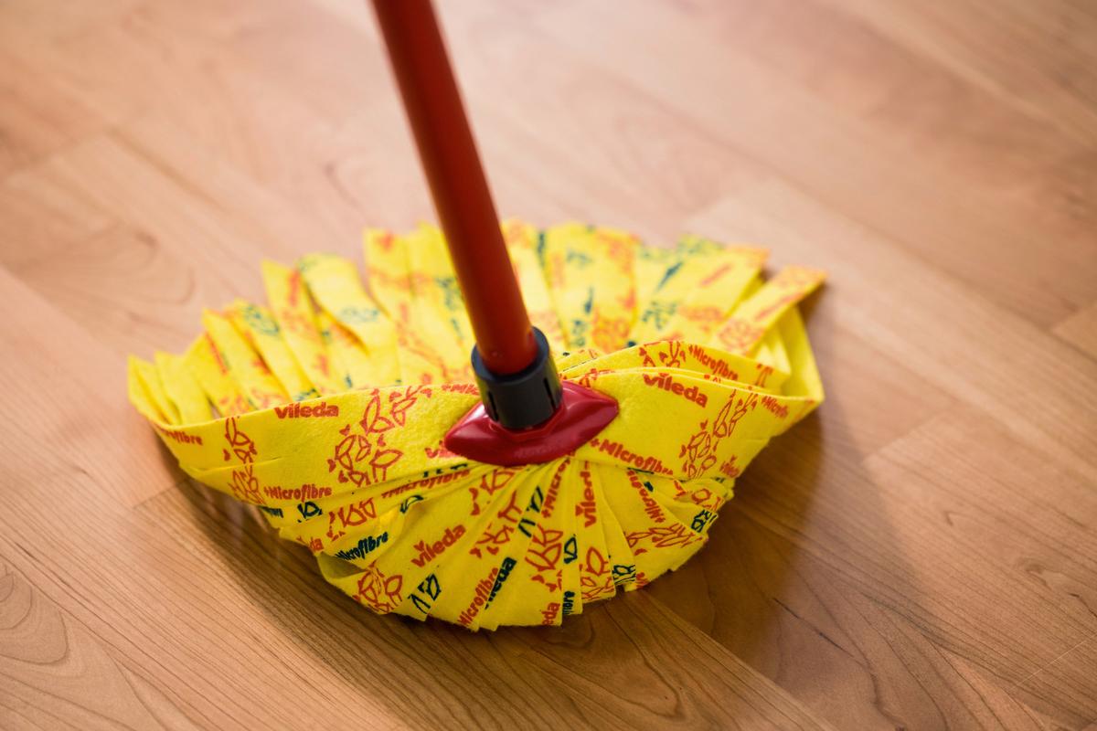 Wischmopp Mocio Soft Gelb - Gelb, Basics, Textil (15/5/39cm) - Vileda