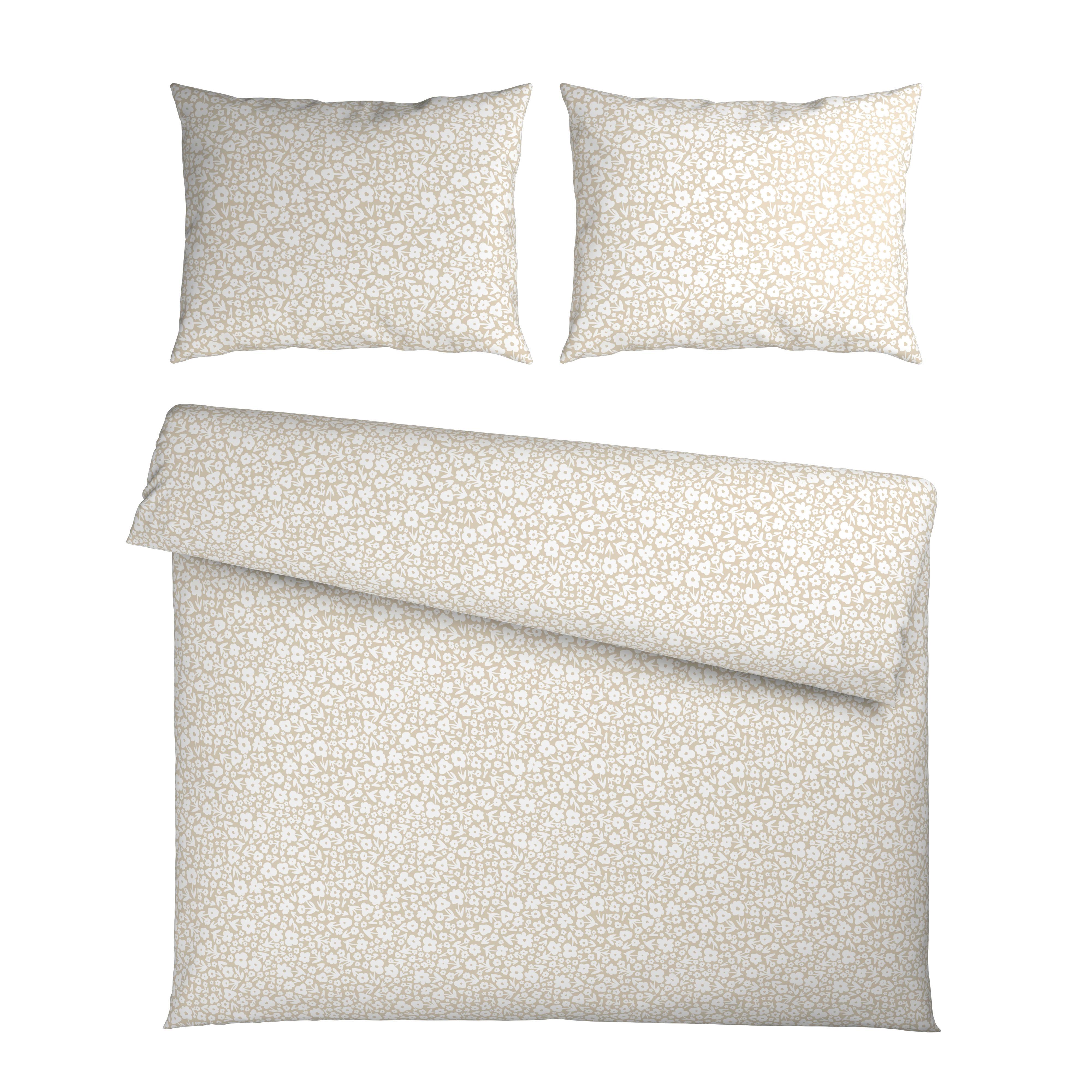 Posteljina Millefleur Xxl 200x200/2x60x80cm - bež, Moderno, tekstil (200/200cm) - Mömax