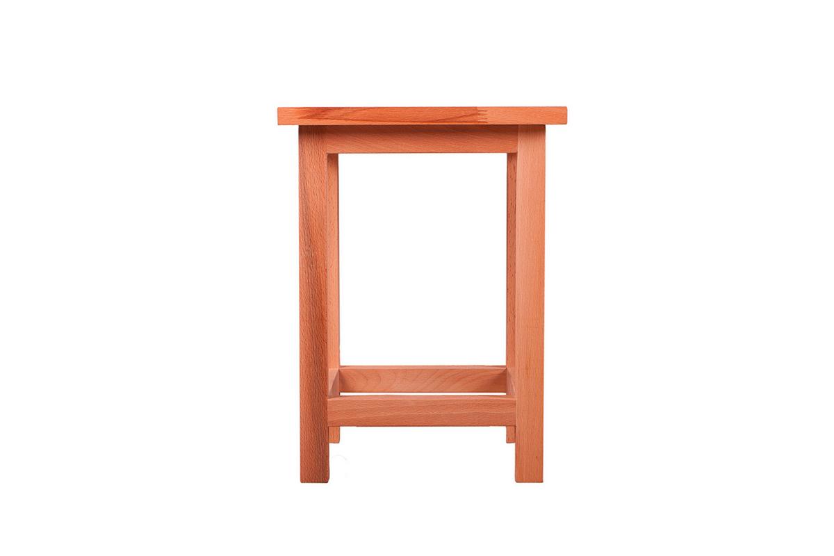 Hocker Marco ca. 30x30x40 cm Holz geölt - Kernbuche, Basics, Holz (30/40/30cm) - Gardenson