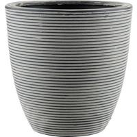 Übertopf Marlene Schwarz - Schwarz, LIFESTYLE, Kunststoff (26/26cm) - Mömax