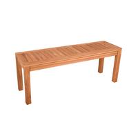 Gartenbank Biaro Teak - Braun, Basics, Holz (35/46/120cm) - Gardenson