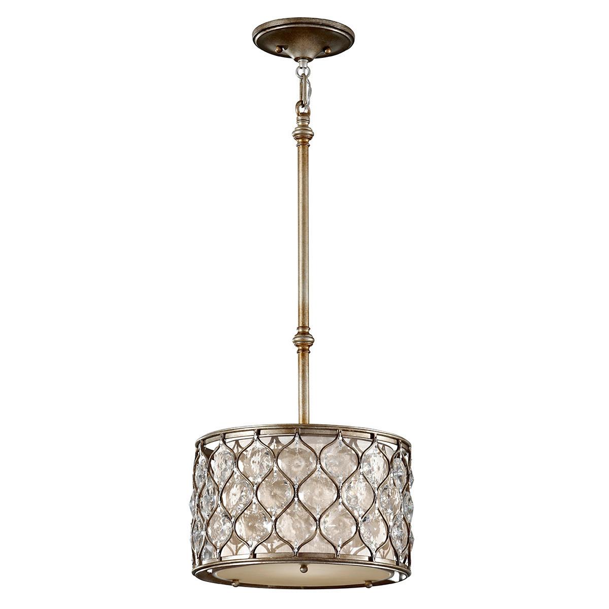 Viseća Svjetiljka  Lucia Fe-Lucia-P-C - srebrne boje, Konvencionalno, staklo/metal (31.8/36cm) - Elstead Lighting