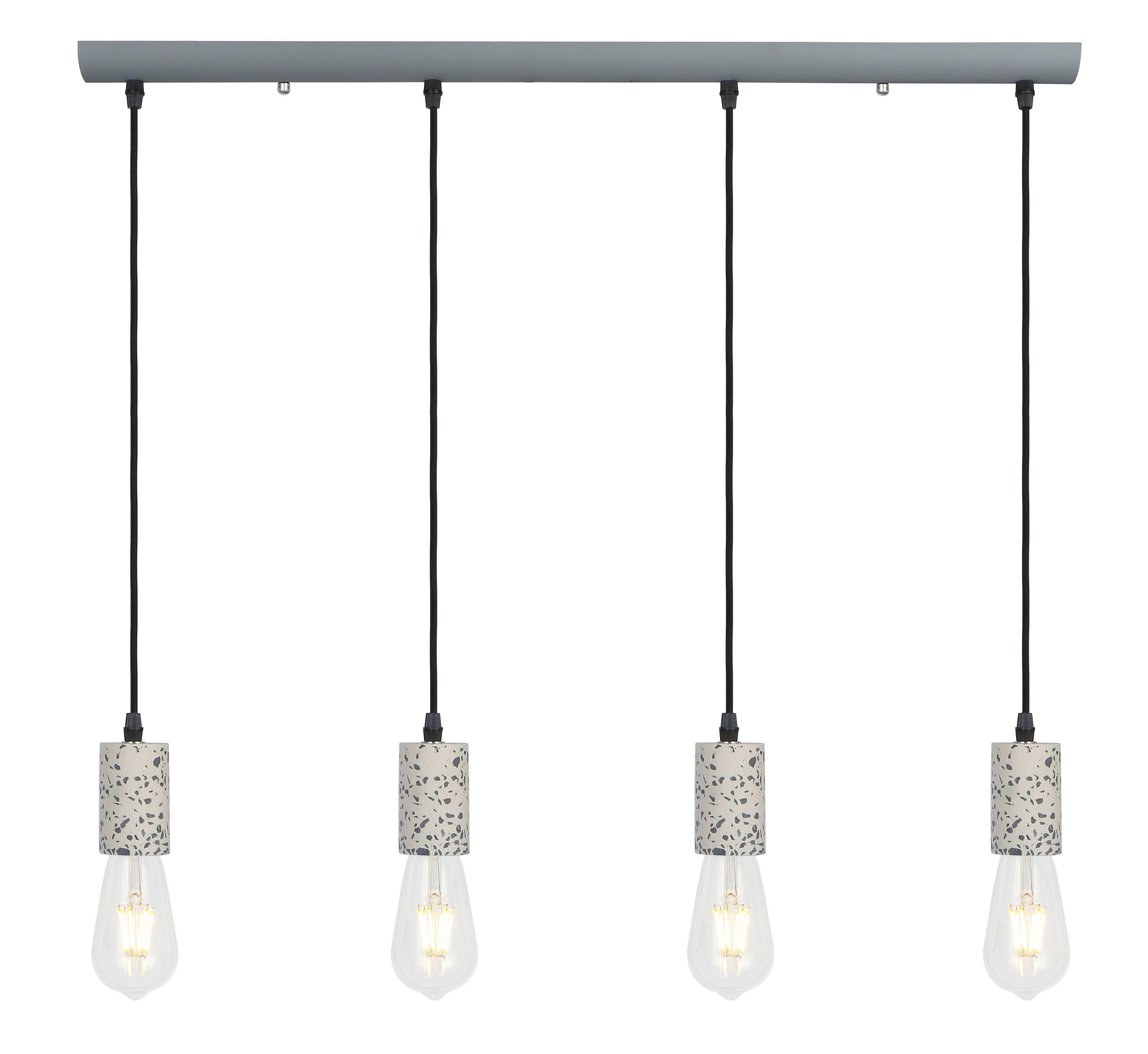 Viseša Svetilka Edmund - siva, Basics, kamen/kovina (80/5,5/120cm) - Globo