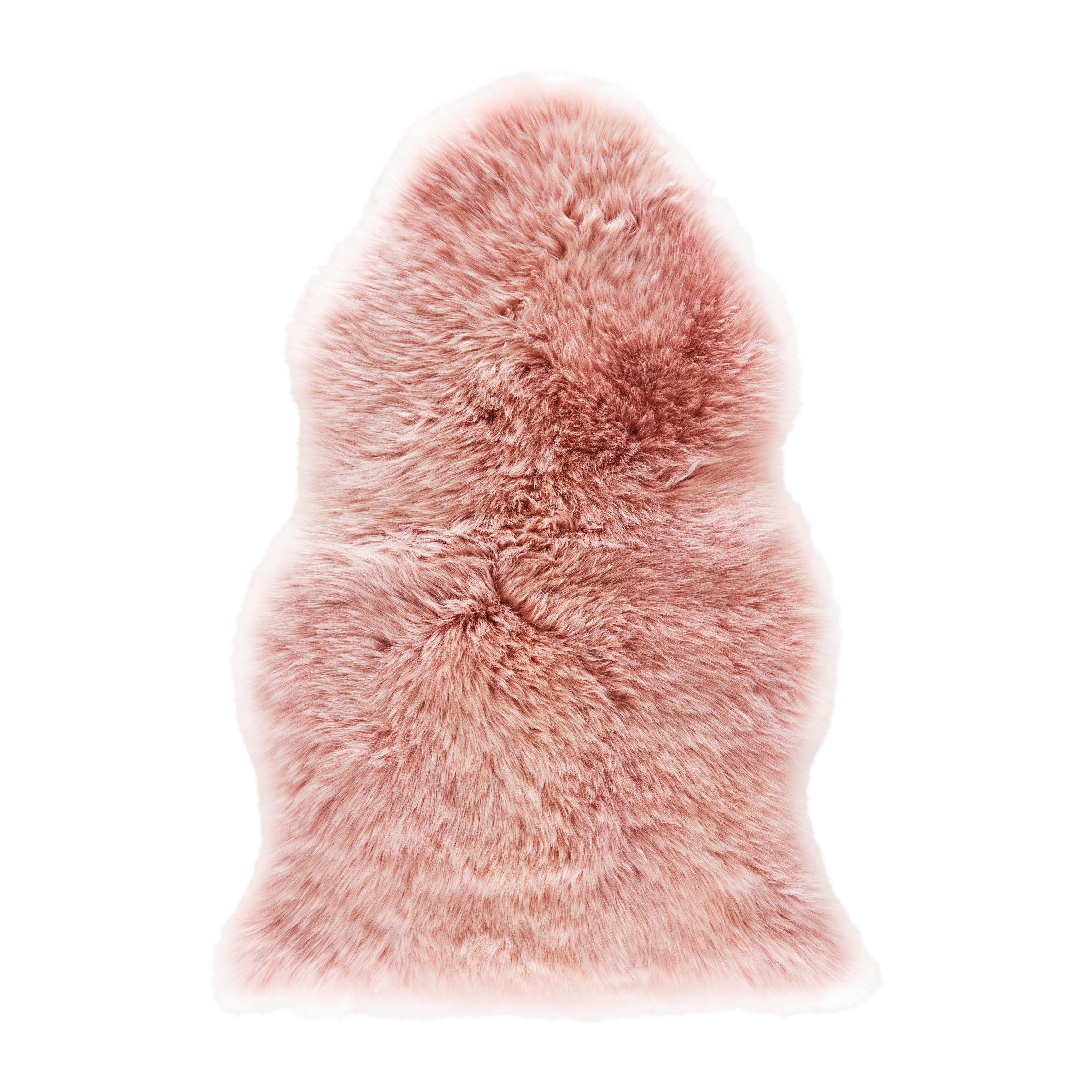 Schaffell Daciano in Dunkelrosa - Dunkelrosa, MODERN, Fell (95/60cm) - Bessagi Home