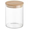 FÖRVARINGSBURK HEDVIG - 1L -AKT- - naturfärgad, trä/glas (10/13,5cm) - Zandiara