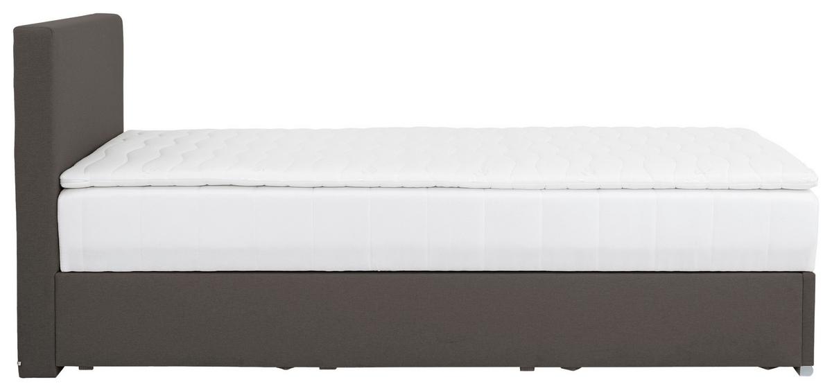 Tapecirani Krevet Cosi - boje kroma/antracit, Konvencionalno, drvo/metal (100/200cm)