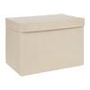 Faltbox Cindy in Beige ca. 23l - Beige, Modern, Karton/Textil (38/26/24cm) - Mömax