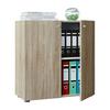 Aktenschrank Vandol Mini ca.70x70x39cm Eichefarben - Eichefarben, Basics, Holzwerkstoff (70/74/39cm) - MID.YOU