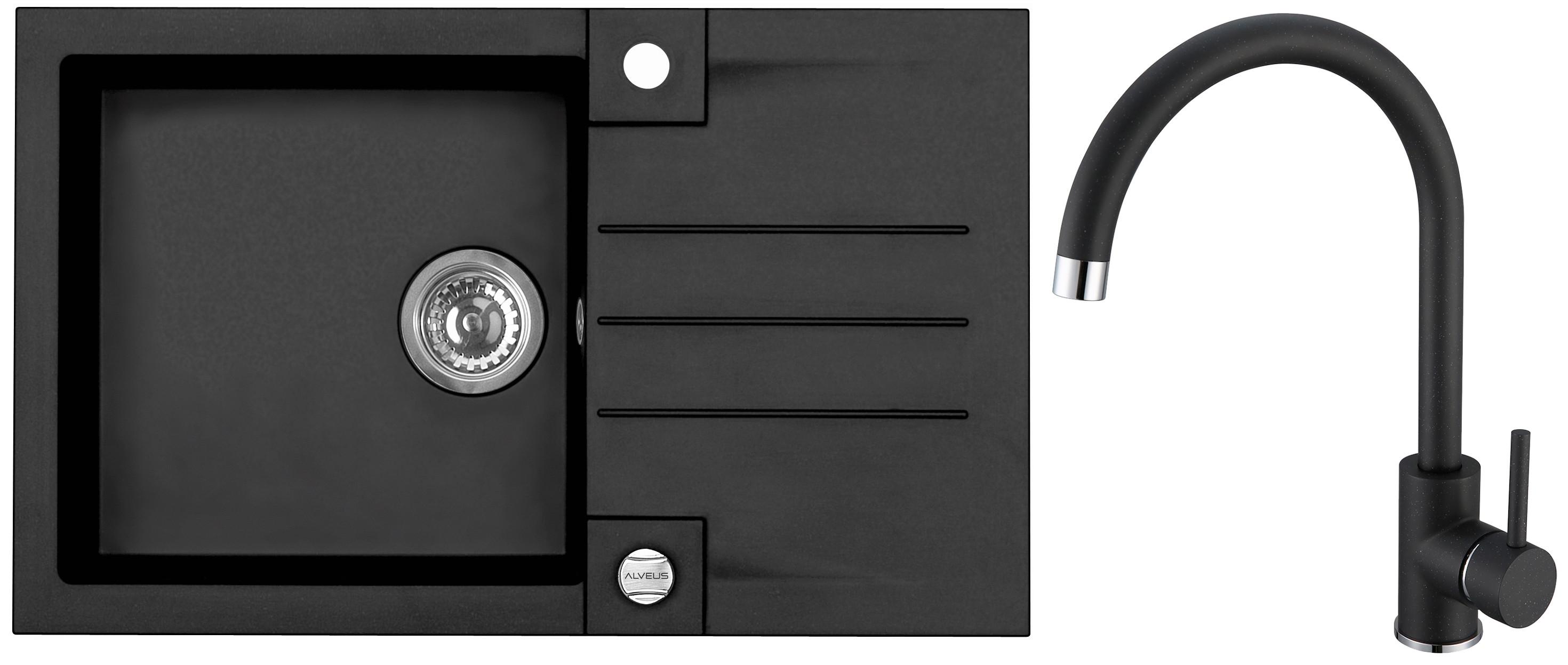 Set Sudopera I Slavine Rock 130+kati G91 - crna, Konvencionalno, kamen (78/48cm)