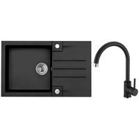 Set Sudopera I Slavine Rock 130+kati G91 - crna, Konvencionalno, kamen (78/48cm)