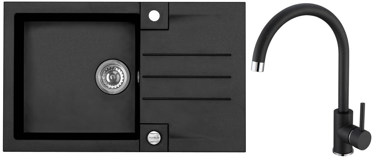 Set Sudopera I Slavine Rock 130+kati G91 - crna, Konvencionalno, kamen (78/48cm)