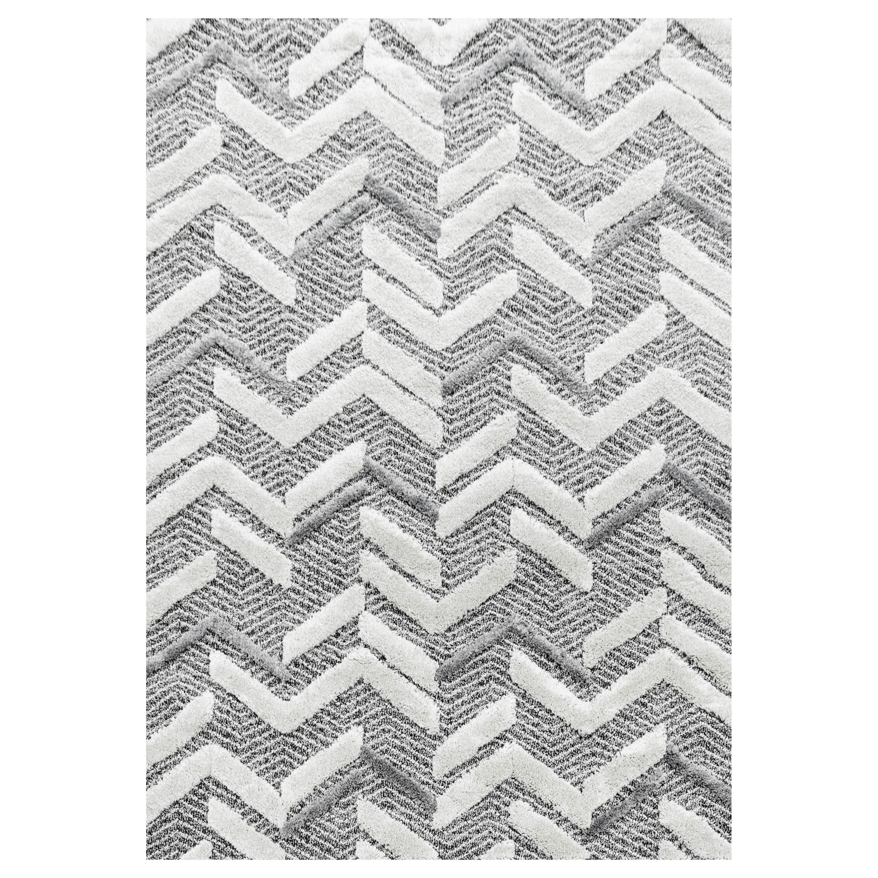 Webteppich Pisa Grau ca. 80x250cm - Grau, KONVENTIONELL, Textil (80/250cm)
