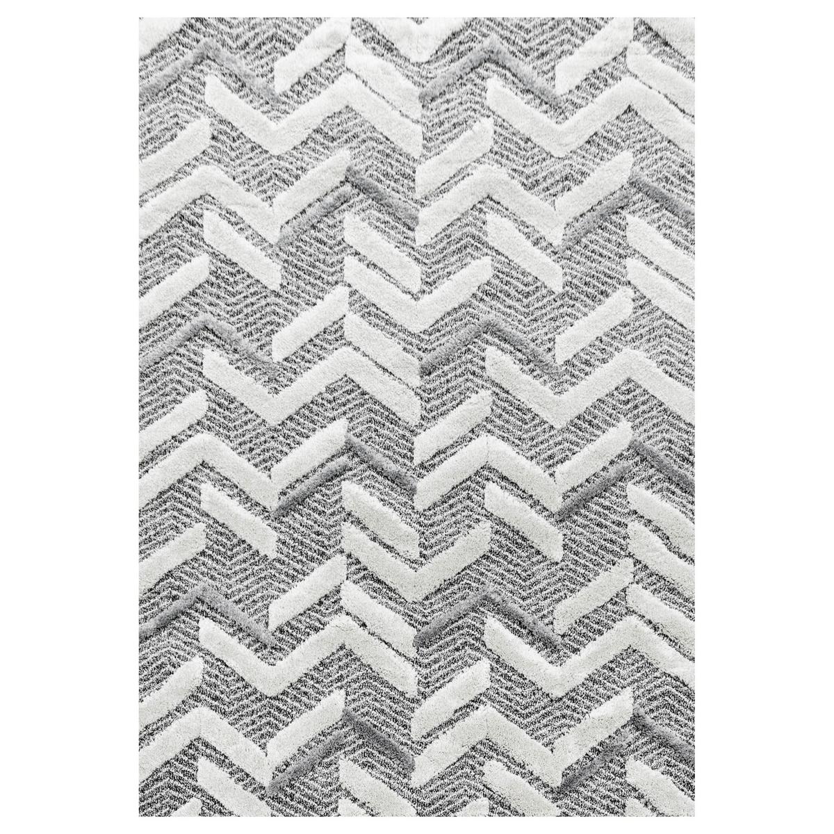 Webteppich Pisa Grau ca. 80x250cm - Grau, KONVENTIONELL, Textil (80/250cm)