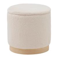 Hocker Pelo mit Stauraum Taupe Kunstfell - Taupe, ROMANTIK / LANDHAUS, Papier/Holzwerkstoff (39/40/39cm) - Premium Living