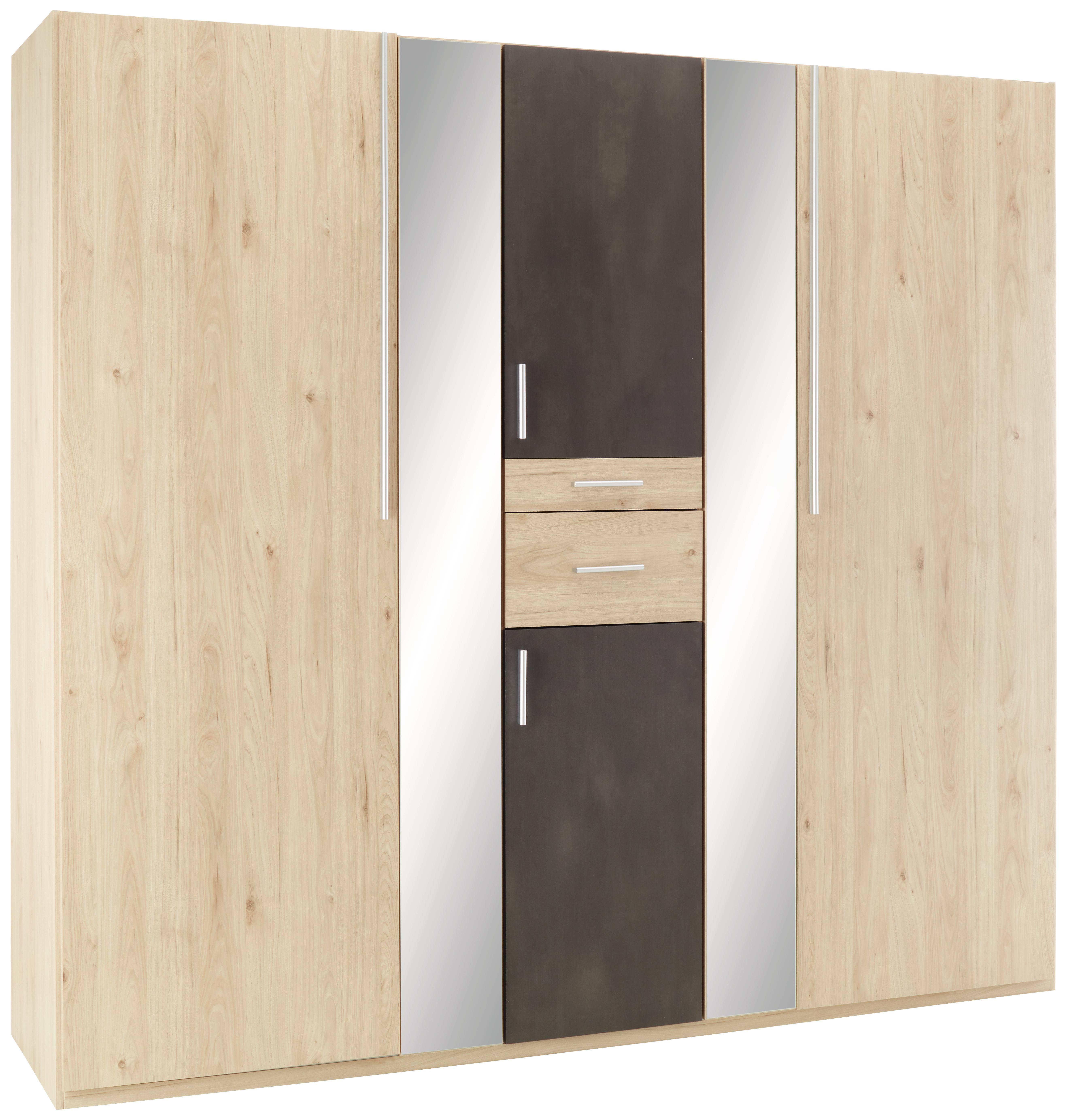 Drehtürenschrank in Eiche Grau online bestellen