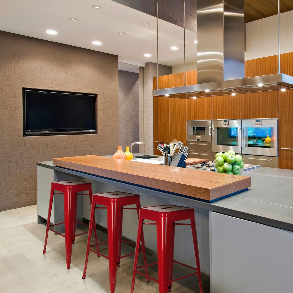 Barski Stol Vantaggio High, Rdeča - rdeča, Basics, kovina (44/77/44cm) - MID.YOU