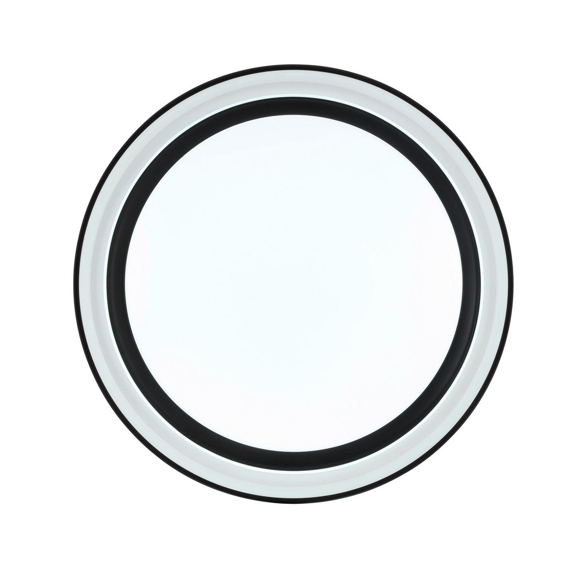 Led Mennyezeti Lámpa Huny - fekete/fehér, Modern, műanyag/fém (65/9cm) - Mömax