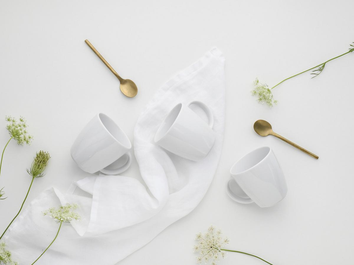 Set Skodelic Victoria, 6-Delni - bela, Basics, keramika (300ml) - Creatable