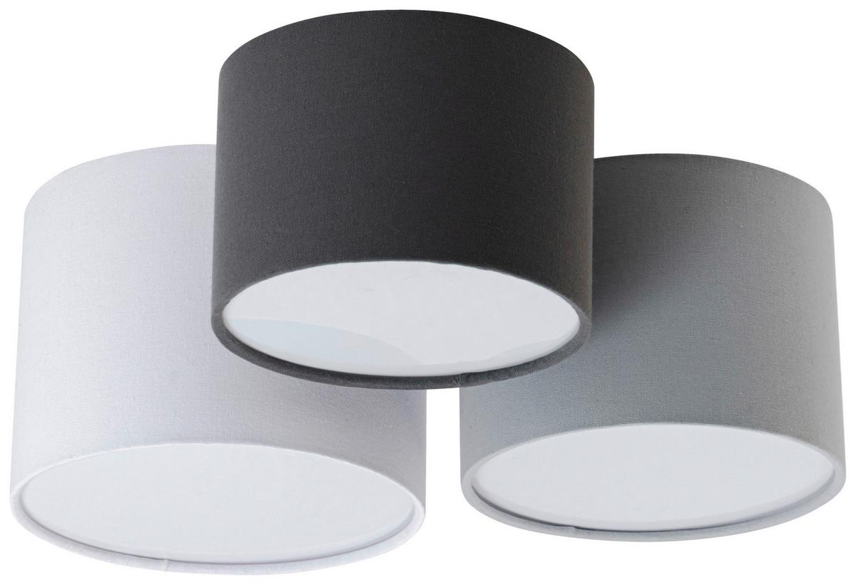 LAMPA SUFITOWA NADIA - antracytowy/jasnoszary, Modern, tworzywo sztuczne/metal (48/24cm) - Novel