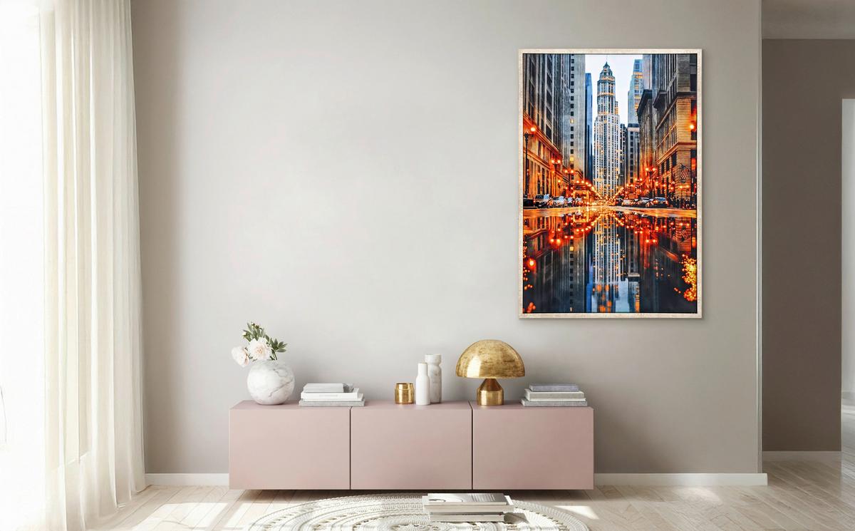 Bild City Lights Multicolor ca. 83x123cm - Multicolor/Naturfarben, Modern, Holz/Holzwerkstoff (83/123cm) - Mömax