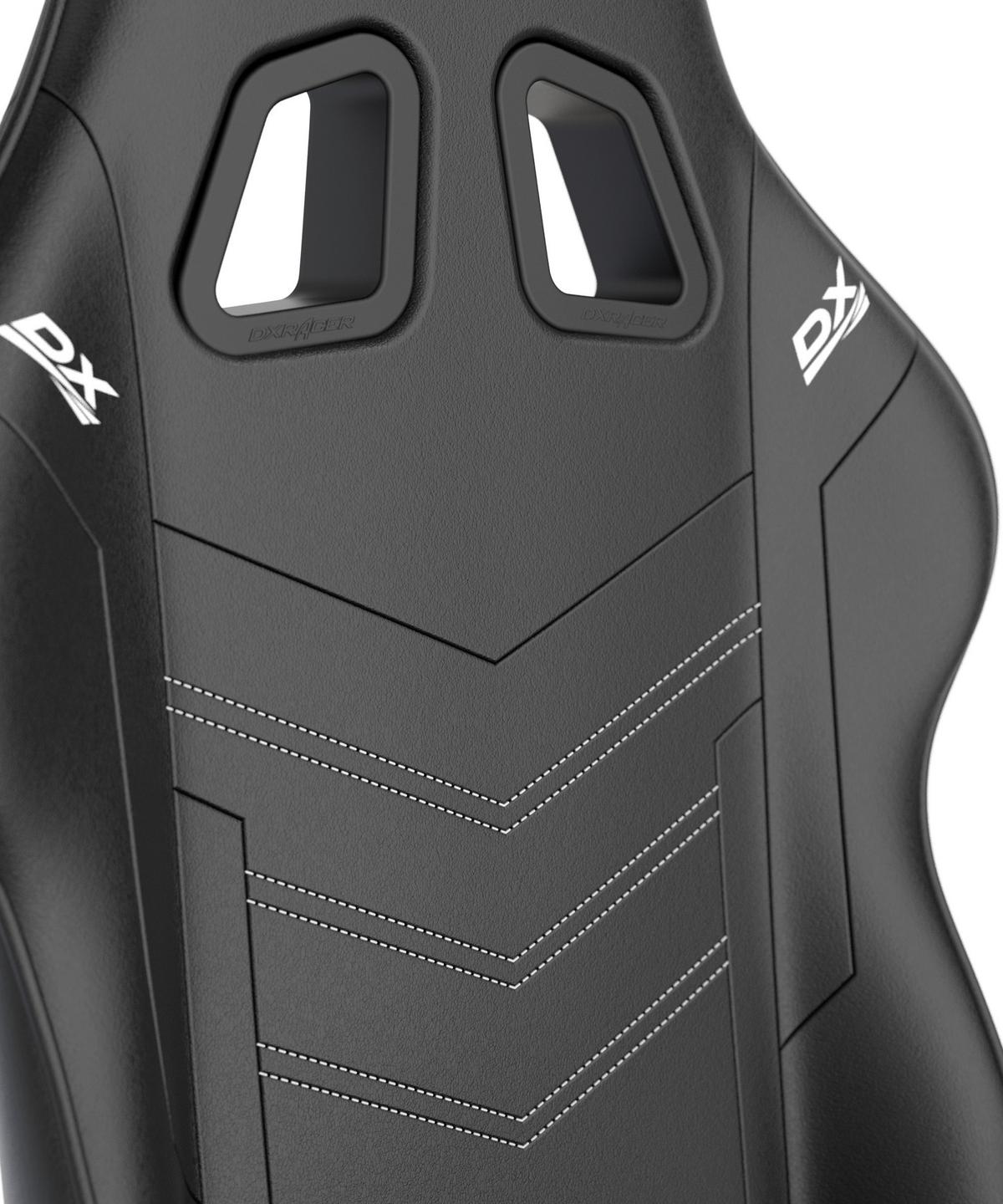 Gamingstuhl Prince Schwarz - Schwarz/Weiß, KONVENTIONELL, Kunststoff/Textil (70/132/70cm) - Dxracer