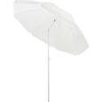 Sonnenschirm Lecci in Weiß - Weiß, Kunststoff/Metall (180/190cm) - MÖMAX modern living