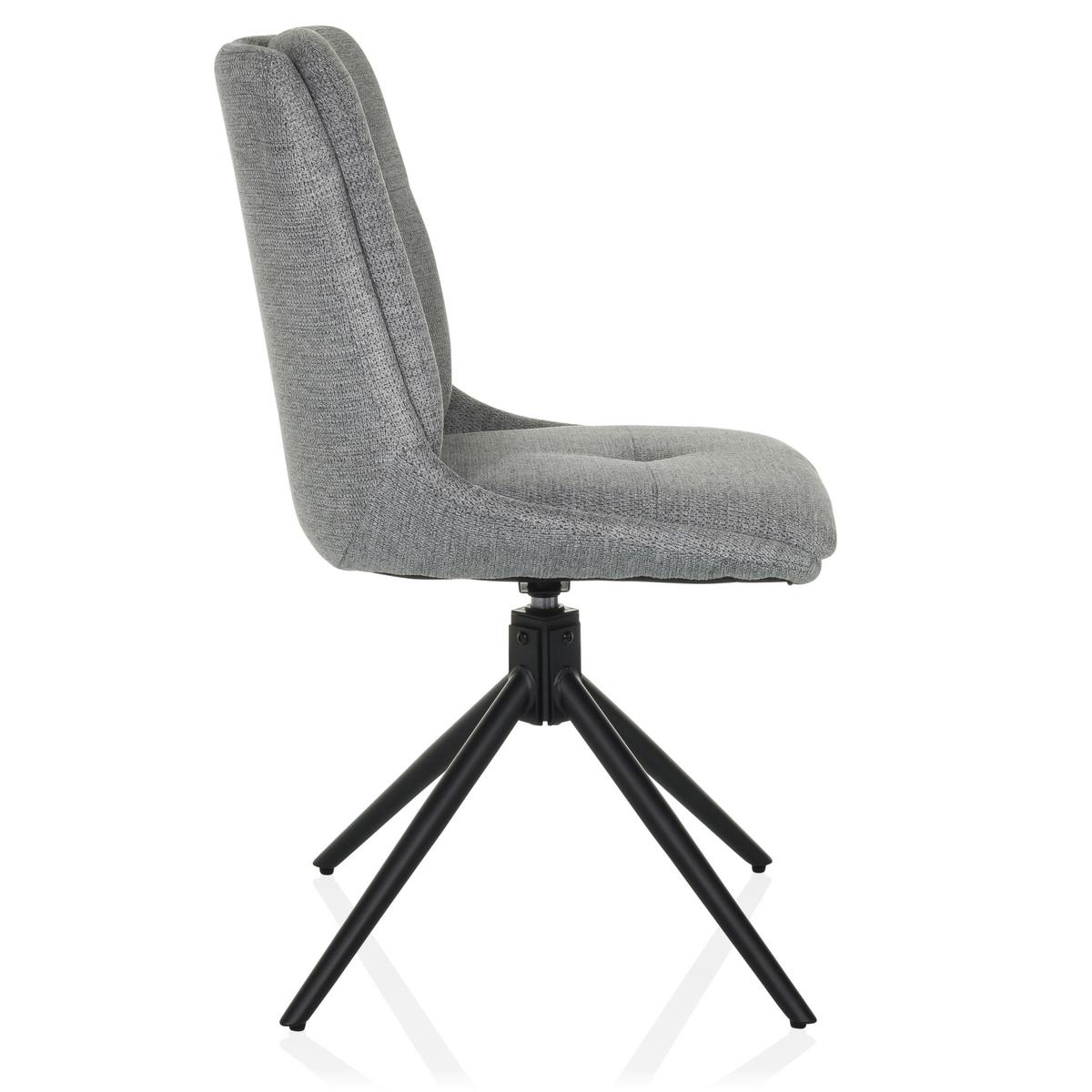 Konferenčni Stol Tarviso I, Siva - siva/črna, Moderno, kovina/tekstil (53/89/58cm) - MID.YOU