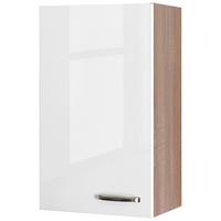 Corp superior de bucatarie VENEZIA - VALERO - stejar Sonoma/alb lucios intens, Modern, material pe bază de lemn (50/89/32cm) - FlexWell