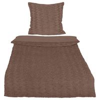 Ágyneműhuzat-garnitúra Rabbit Brushed - világosbarna, műanyag (140/200cm) - Modern Living