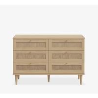 Comodă CALASETTA - bej/culoare lemn stejar, Romantik / Landhaus, material pe bază de lemn (120,1/80,1/41,4cm) - Premium Living