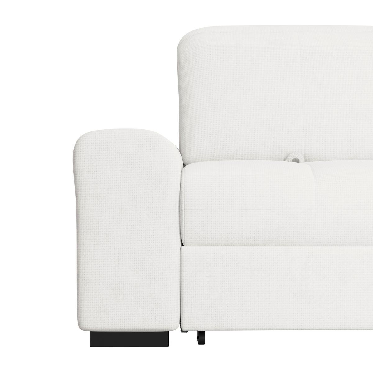 Kutna Garnitura Malaga - bijela/crna, Konvencionalno, tekstil/drvo (286/203cm) - Ondega